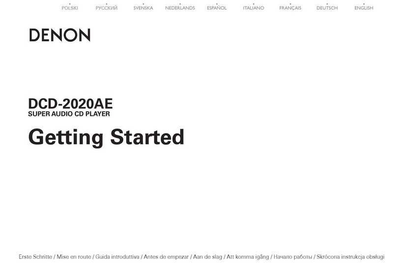 Denon DCD-2020AE User manual