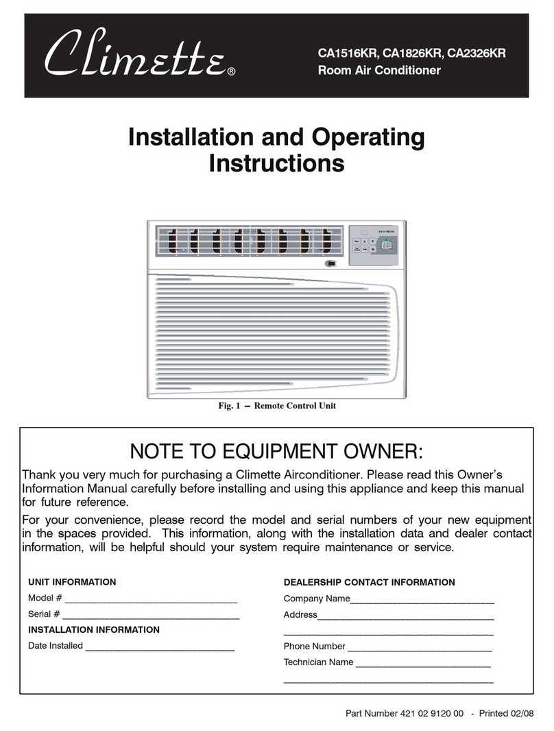 Climette CA1516KR User manual