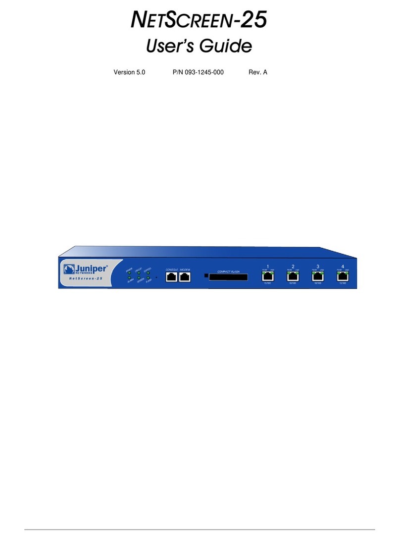Juniper NetScreen-25 User manual
