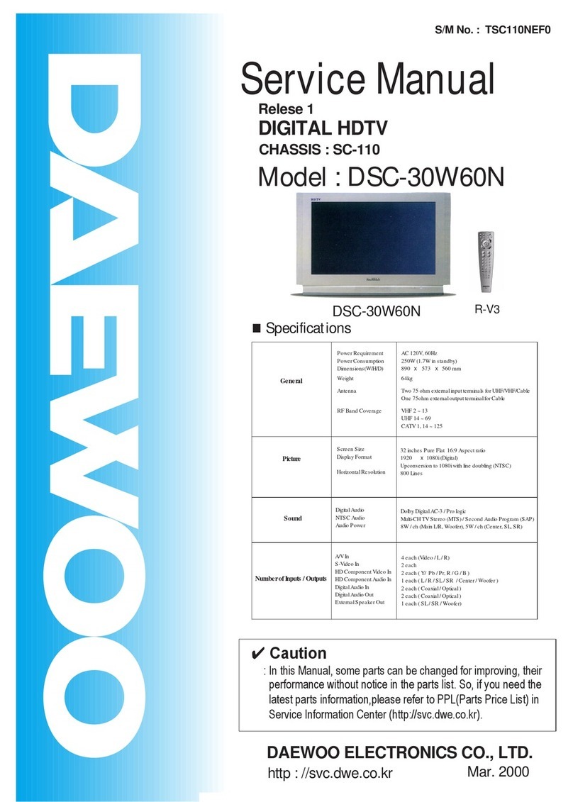 Daewoo DSC-30W60N Service manual