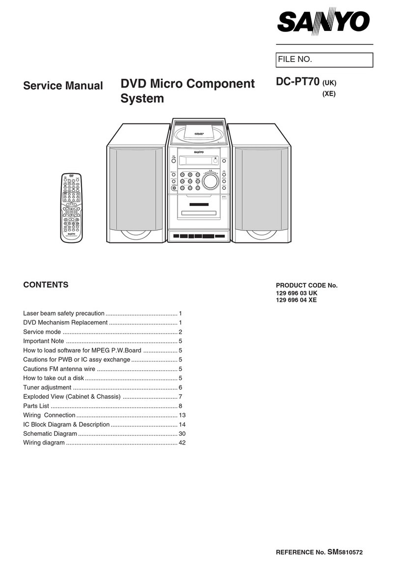Sanyo DC-PT70 User manual