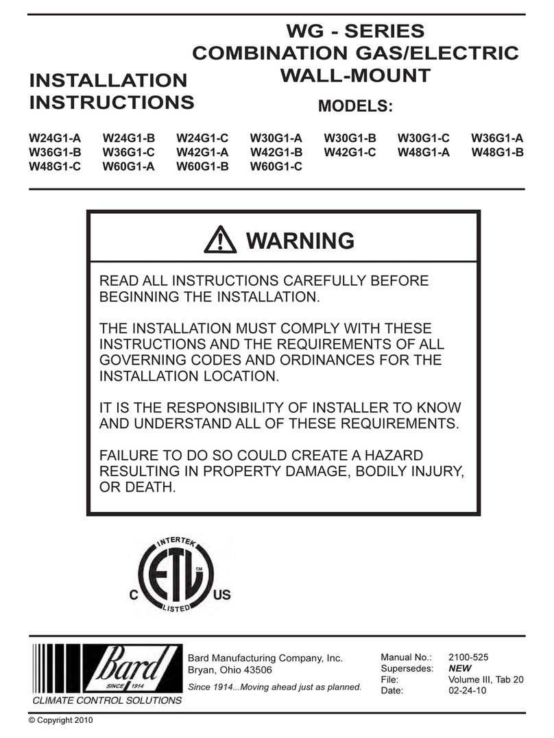 Bard W24G1-A installation instructions