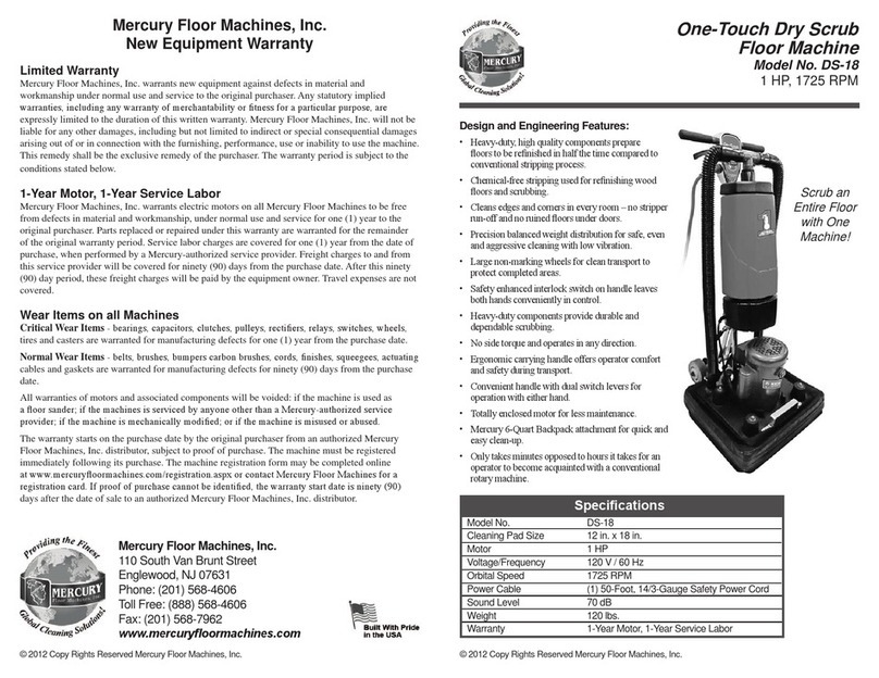 Mercury DS-18 User manual