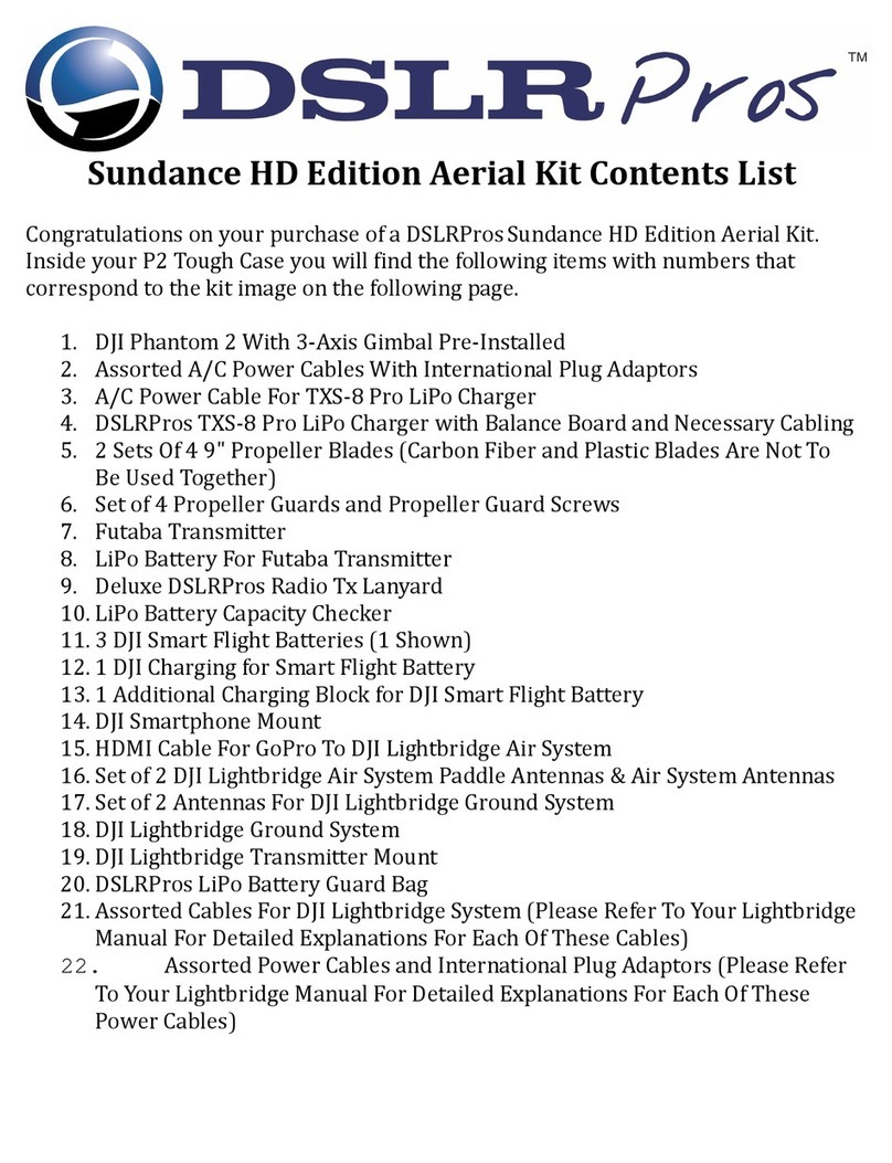 DSLR Pros Sundance HD Edition Aerial Kit user guide