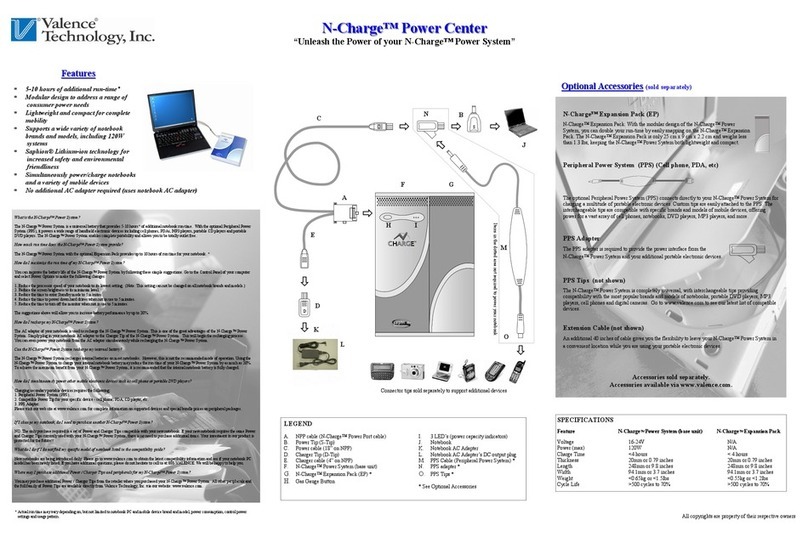 Valence Tech N-Charge Setup guide Valence Tech N-Charge Setup guide