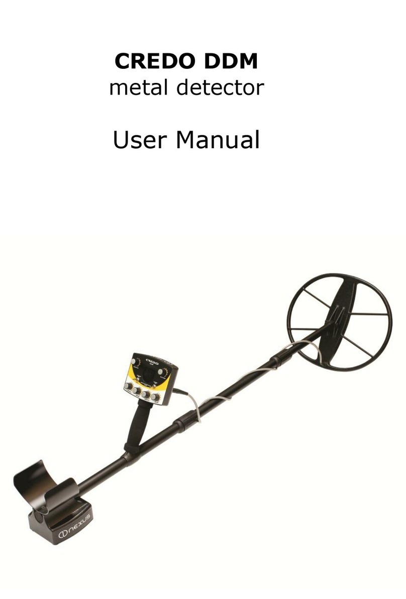 CREDO DDM Metal Detector user manual