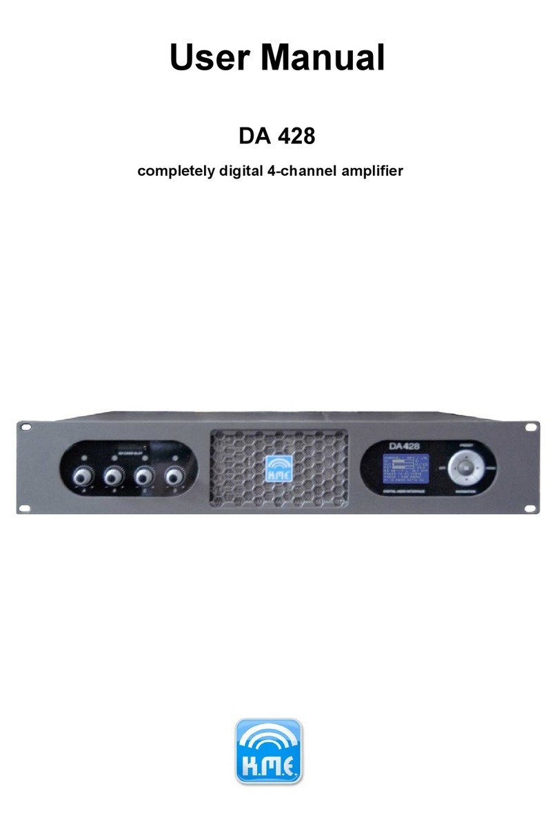 K.M.E. DA 428 user manual