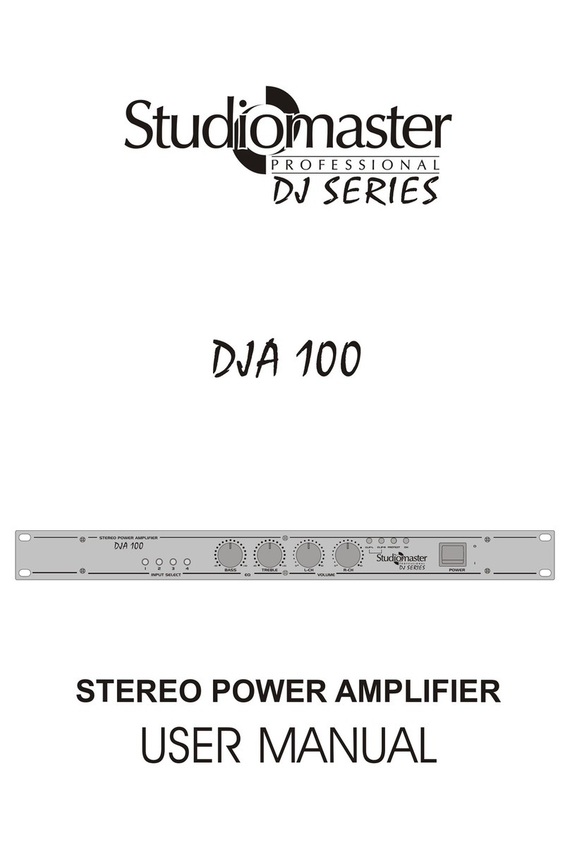 Studiomaster DJA 100 user manual