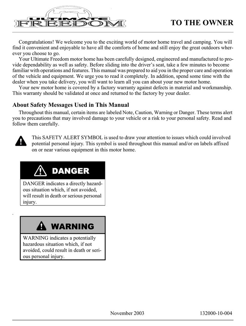 Winnebago 2004 Ultimate Freedom owner's manual