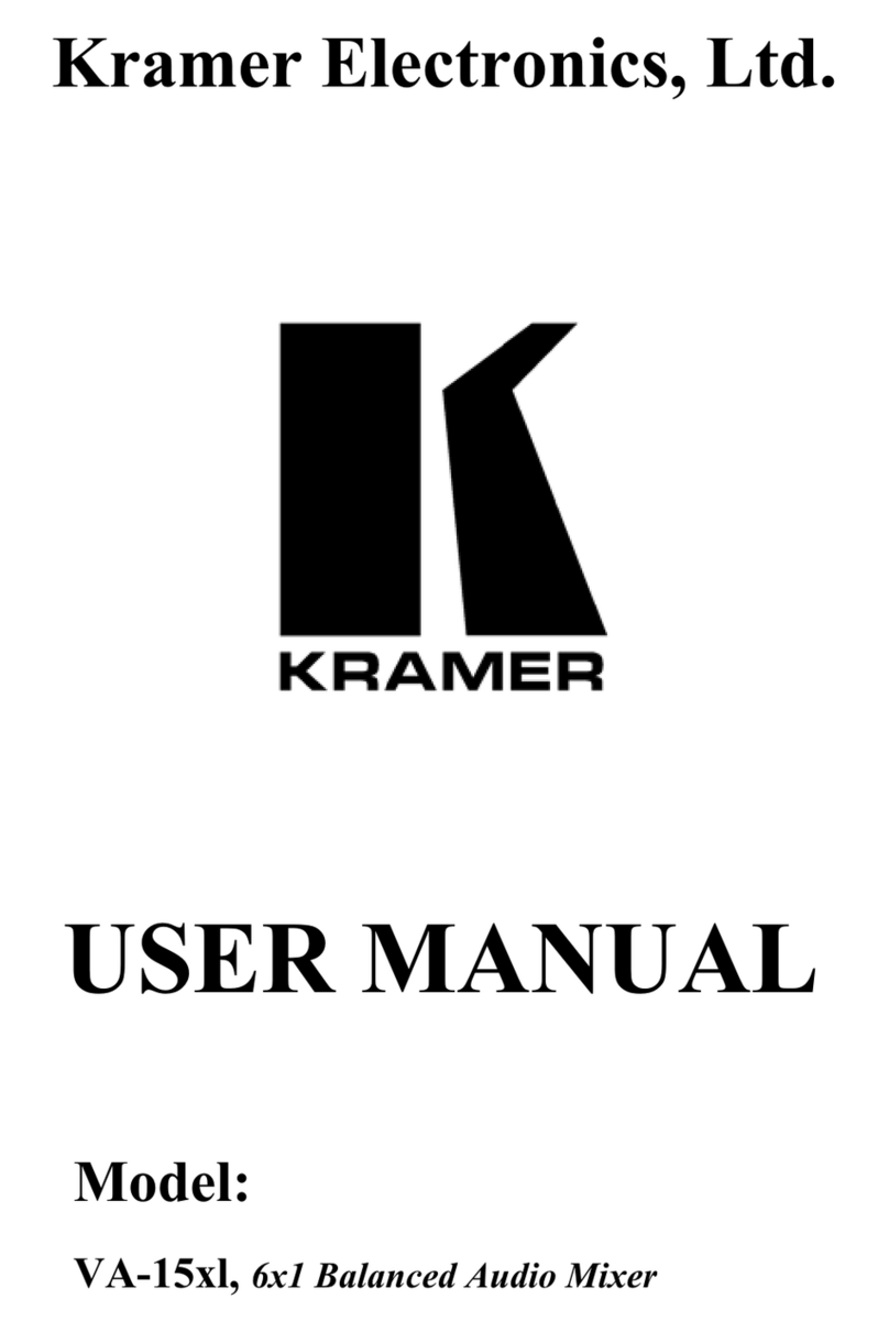 Kramer VA-15XL user manual