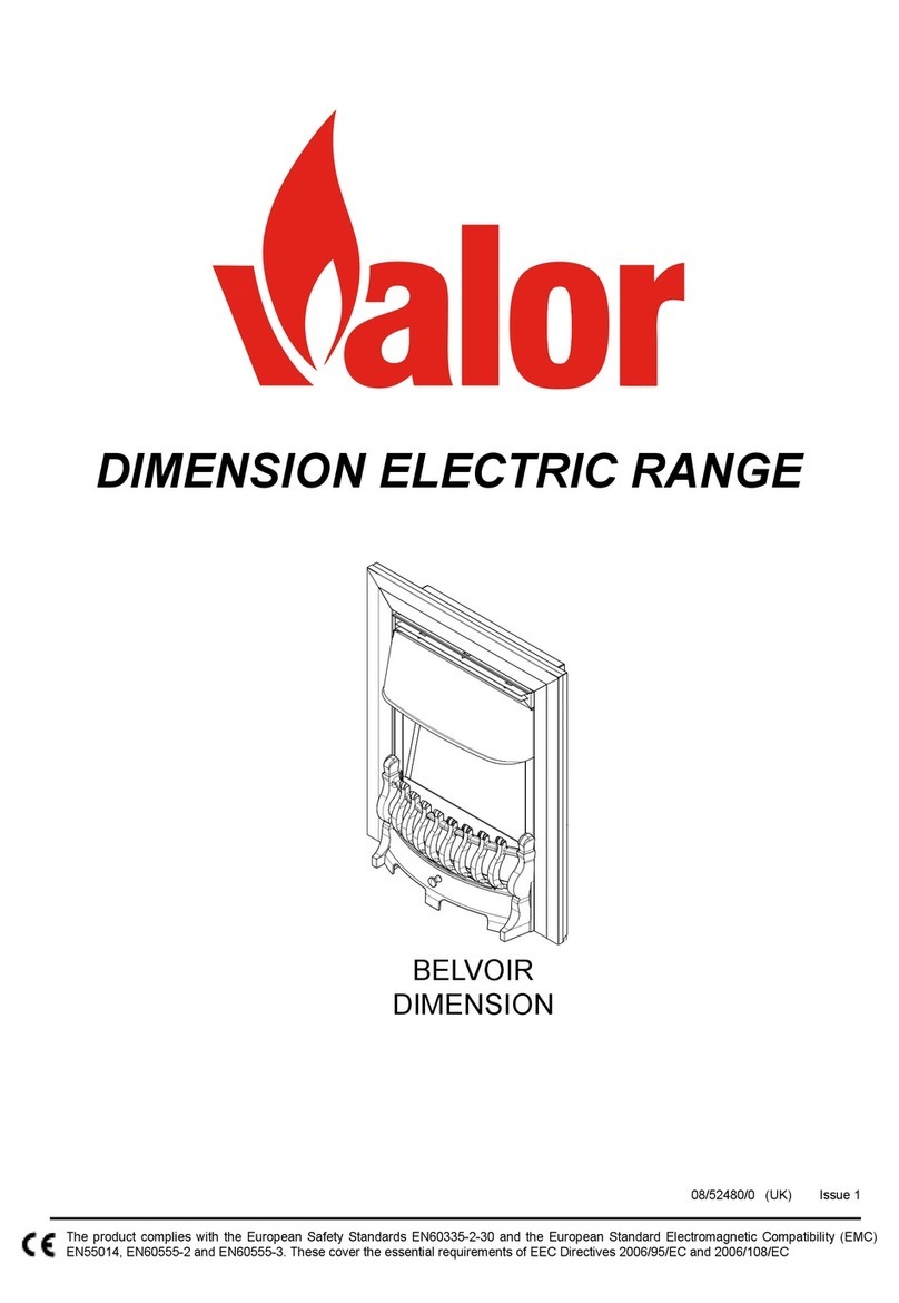 Valor BELVOIR DIMENSION Instructions for use