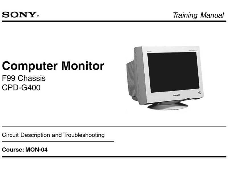 Sony Multiscan CPD-G400 Training manual