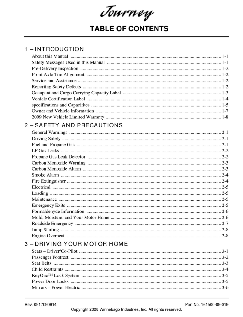 Winnebago Journey User manual