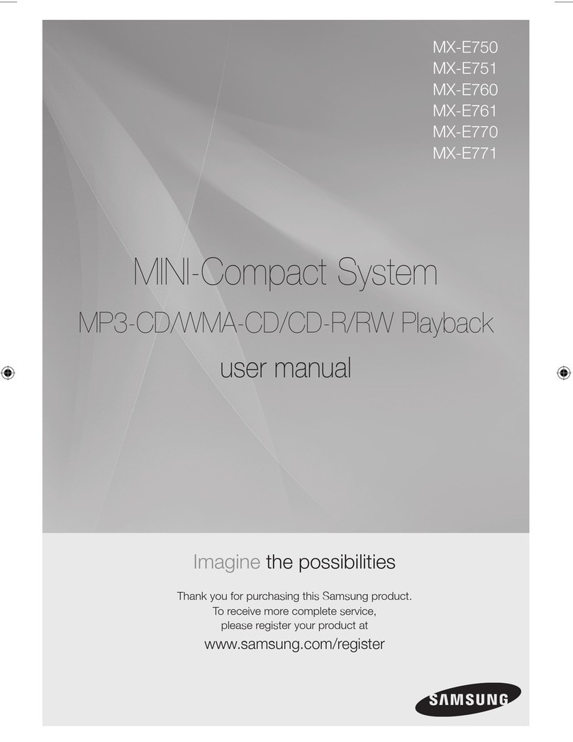 Samsung MX-E750 user manual