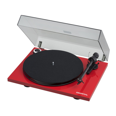 Pro-Ject Audio Systems Essential II User manual Pro-Ject Audio Systems Essential II User manual