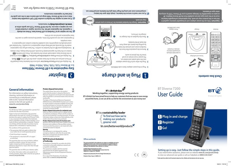 BT Diverse 7200 User manual