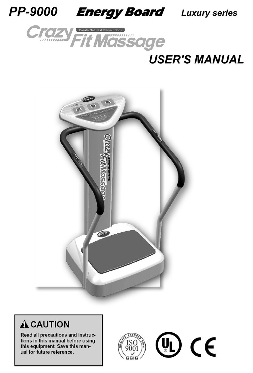 Crazy Fit Massage Energy Board Luxury series PP-9000 user manual Crazy Fit Massage Energy Board Luxury series PP-9000 user manual