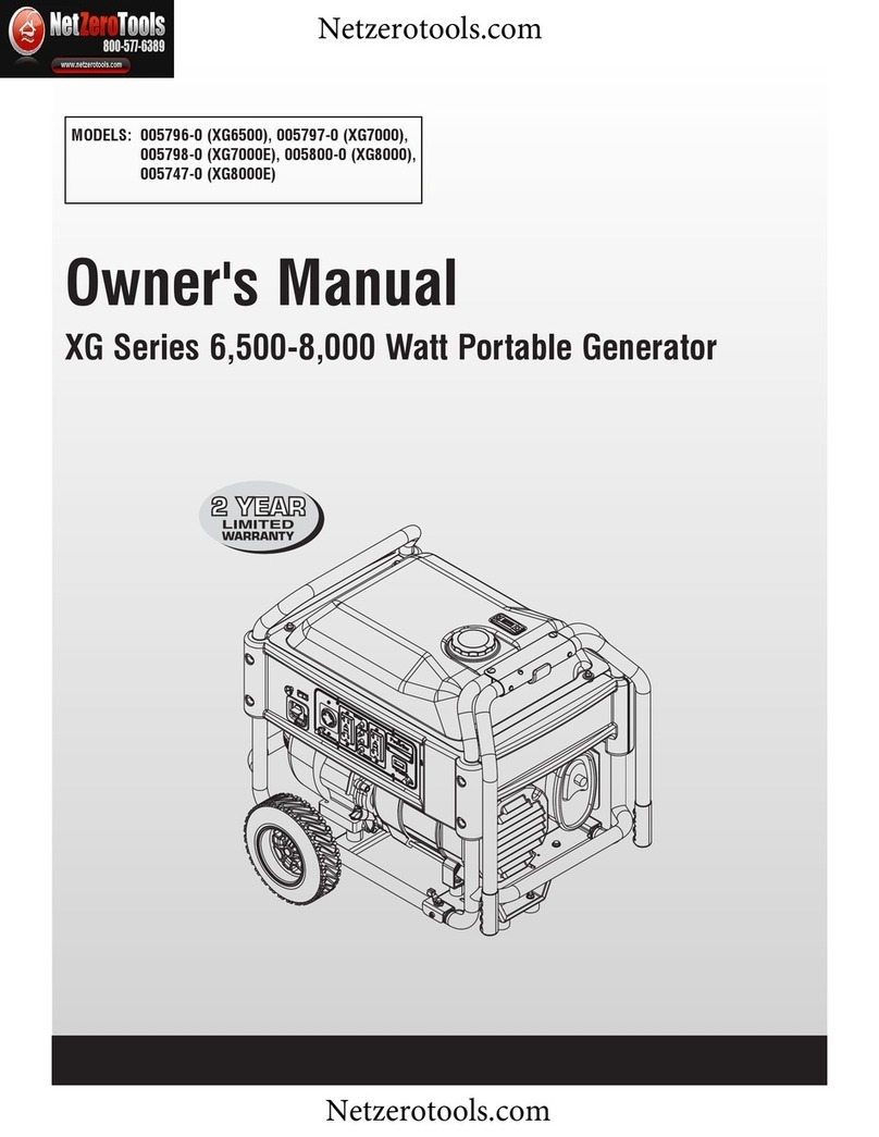 Netzerotools XG Series owner's manual