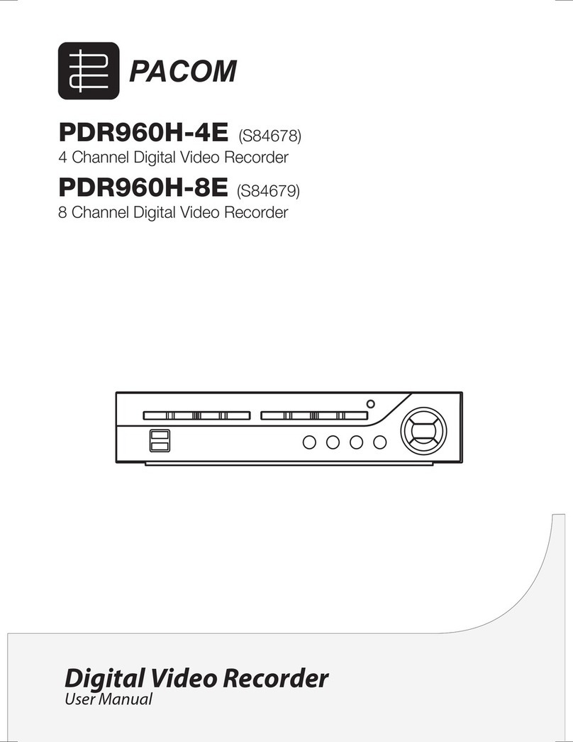 PACOM PDR960H-4E User manual