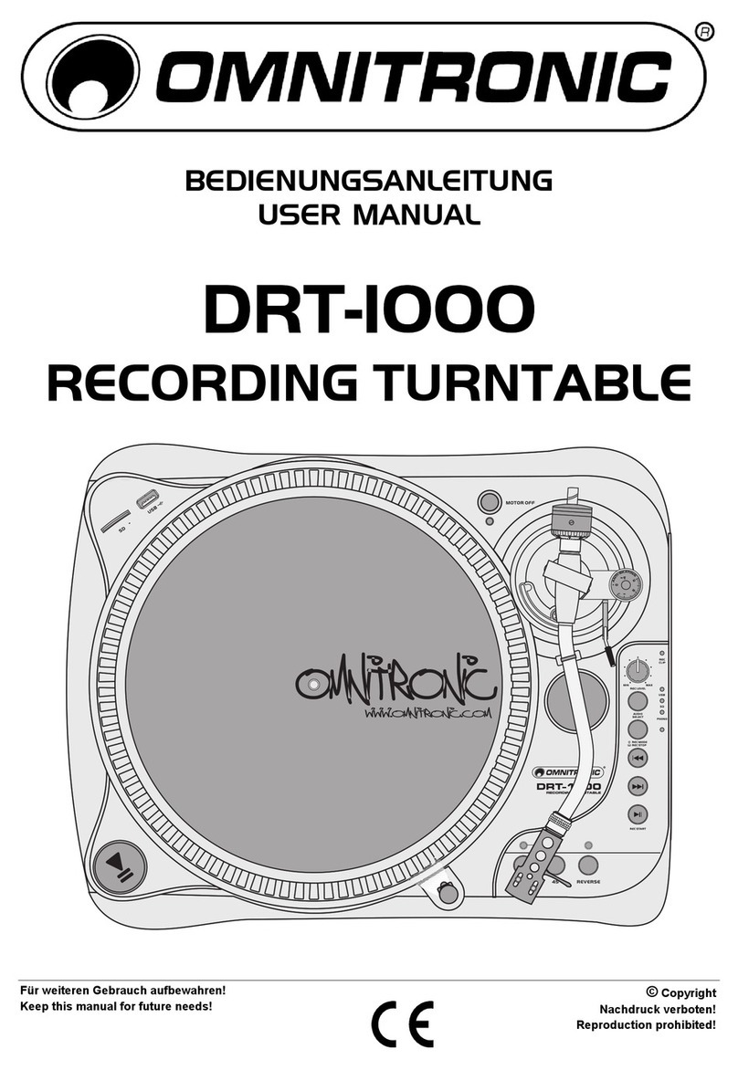 Omnitronic DRT-1000 User manual