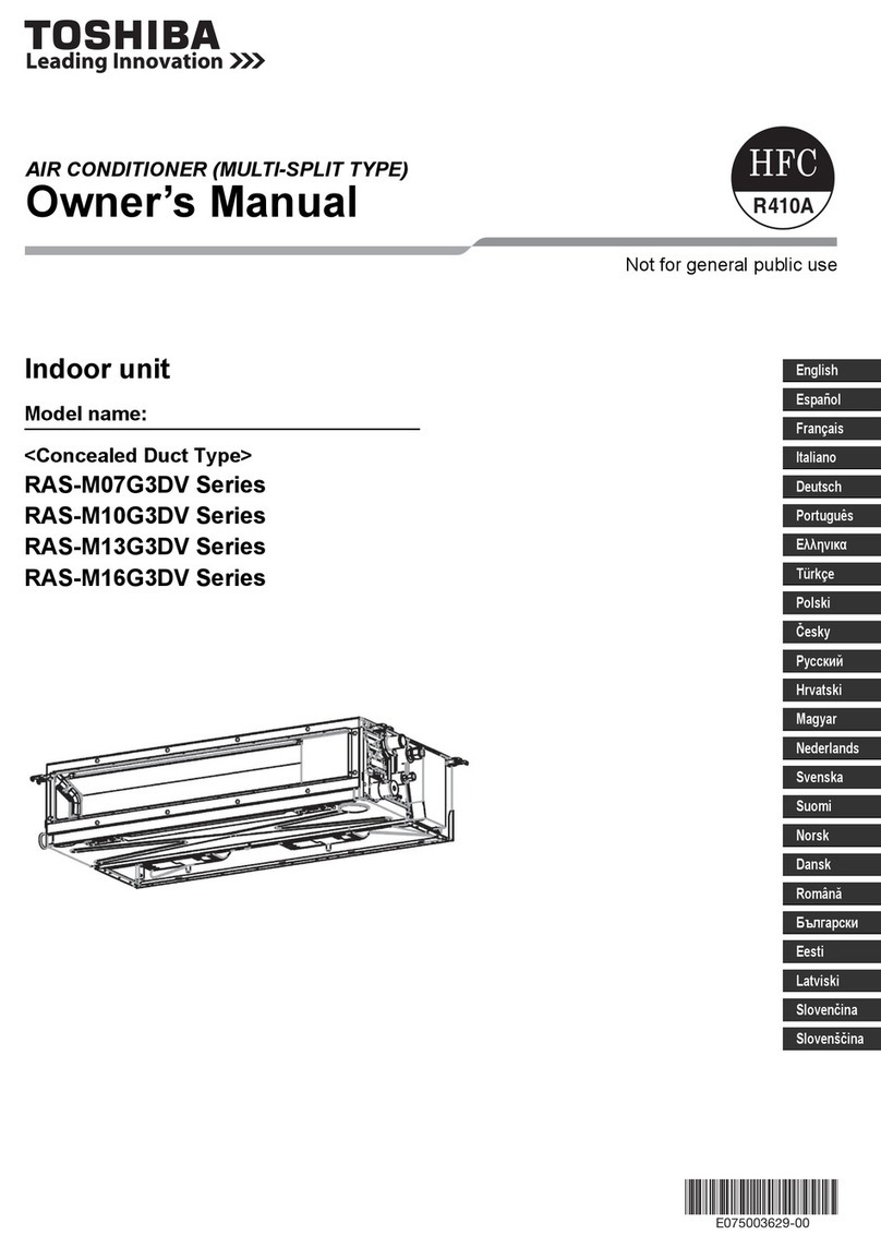 Toshiba RAS-M07G3DV Series owner's manual