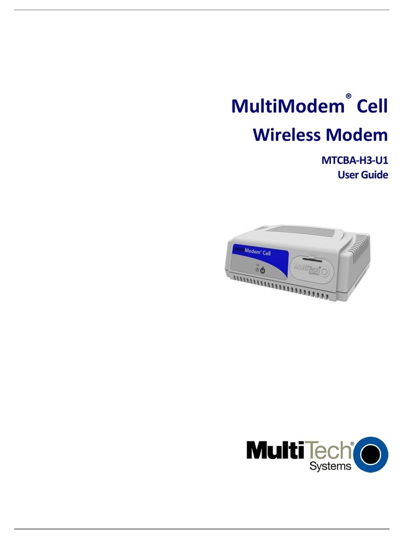 Multitech MultiModem MTCBA?H3?U1 User manual Multitech MultiModem MTCBA?H3?U1 User manual