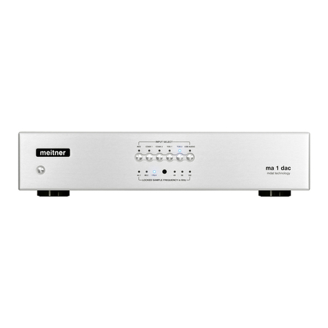 Meitner Audio MA-1 Manual guide