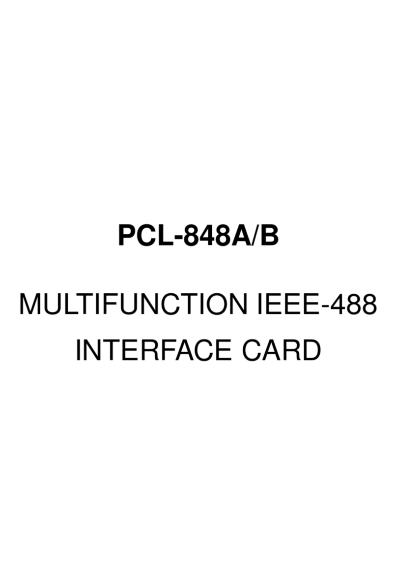 Advantech PCL-848A/B User manual