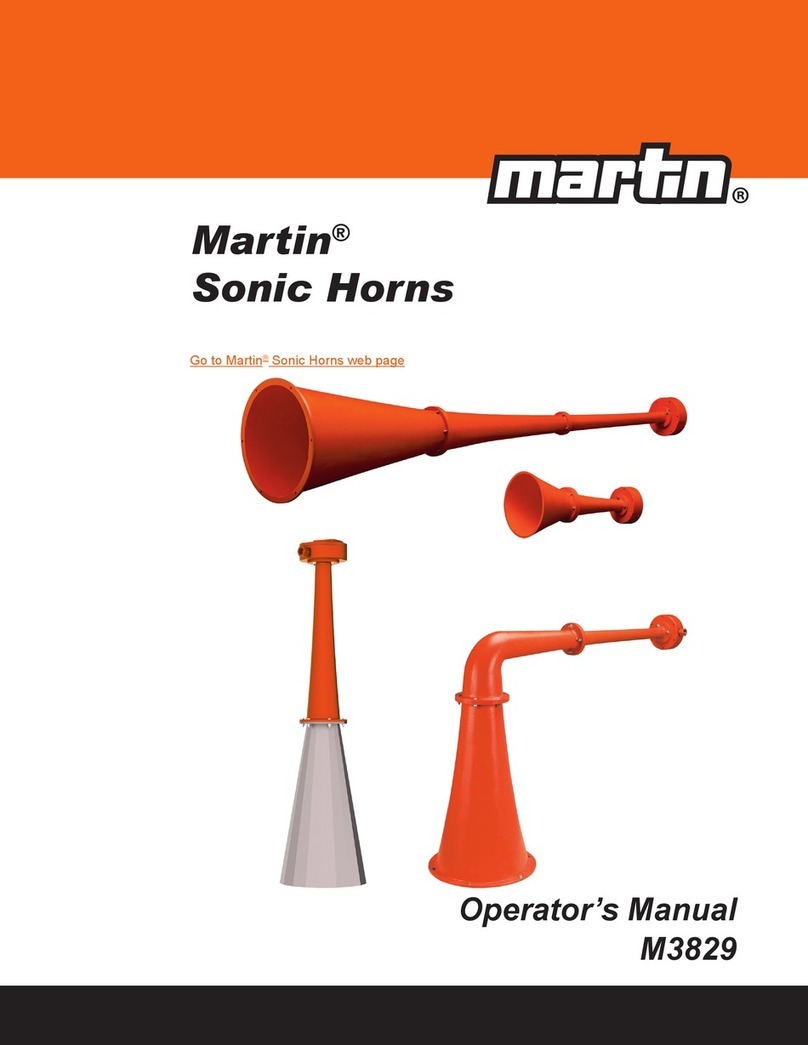 Martin M3829 Operator's manual