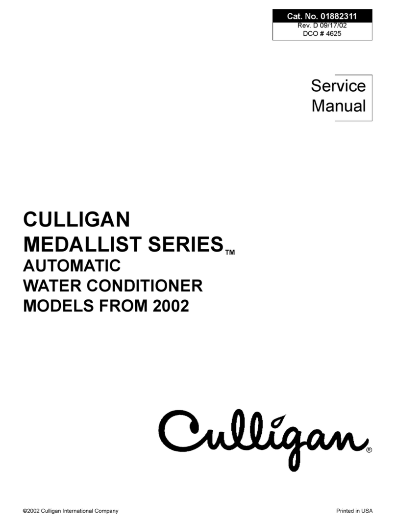 Culligan MEDALLIST SERIES User manual