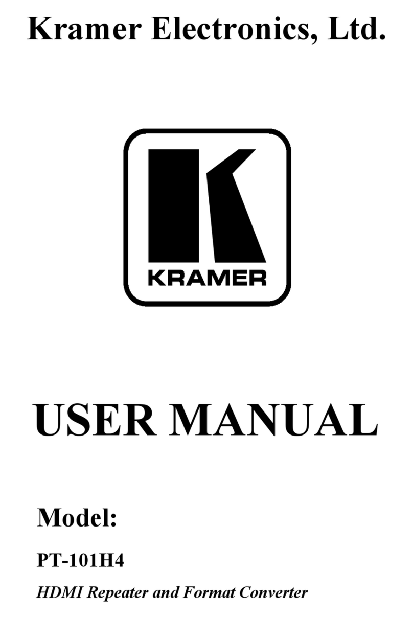 Kramer PT-101H4 User manual Kramer PT-101H4 User manual