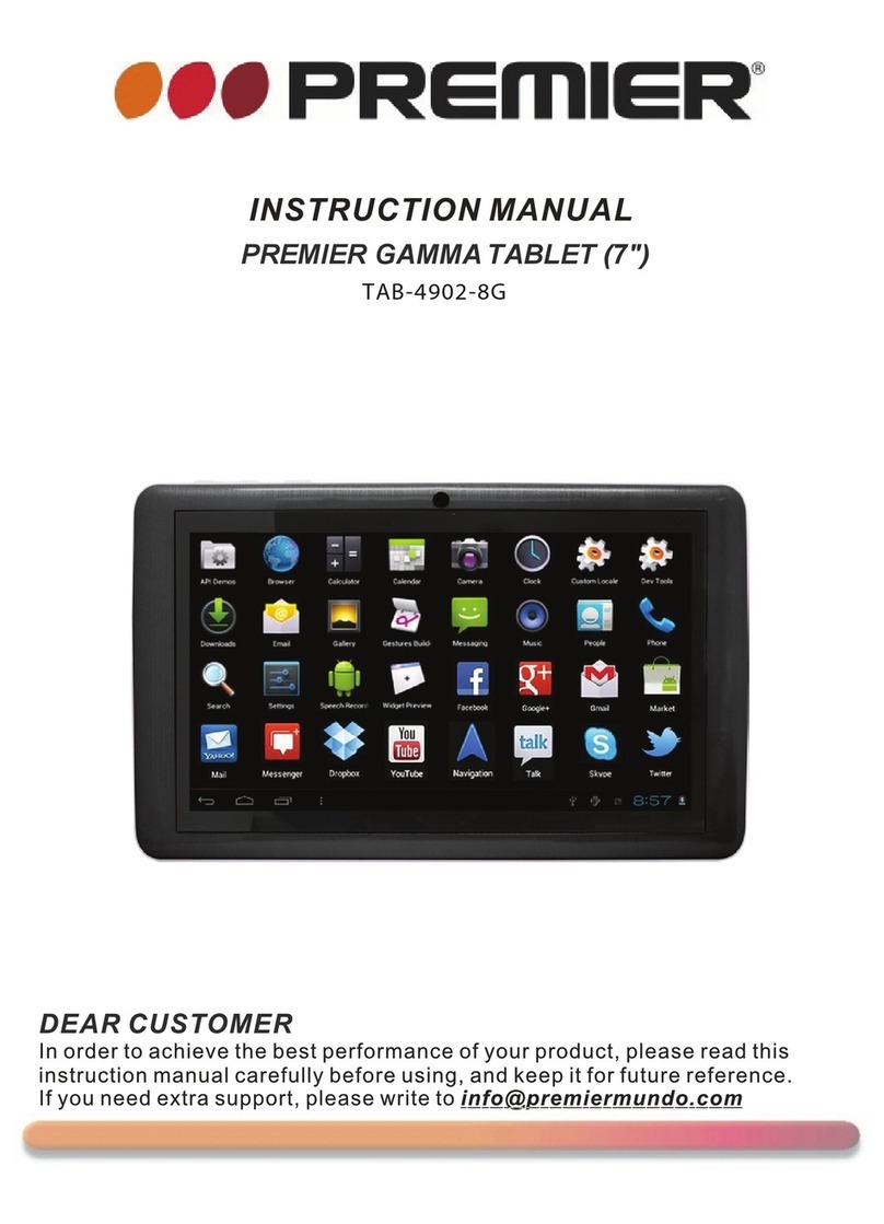 Premier TAB-4902-8G User manual