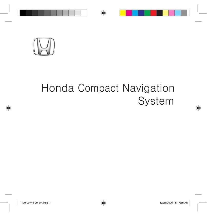 Garmin Honda Compact Navigation System user manual