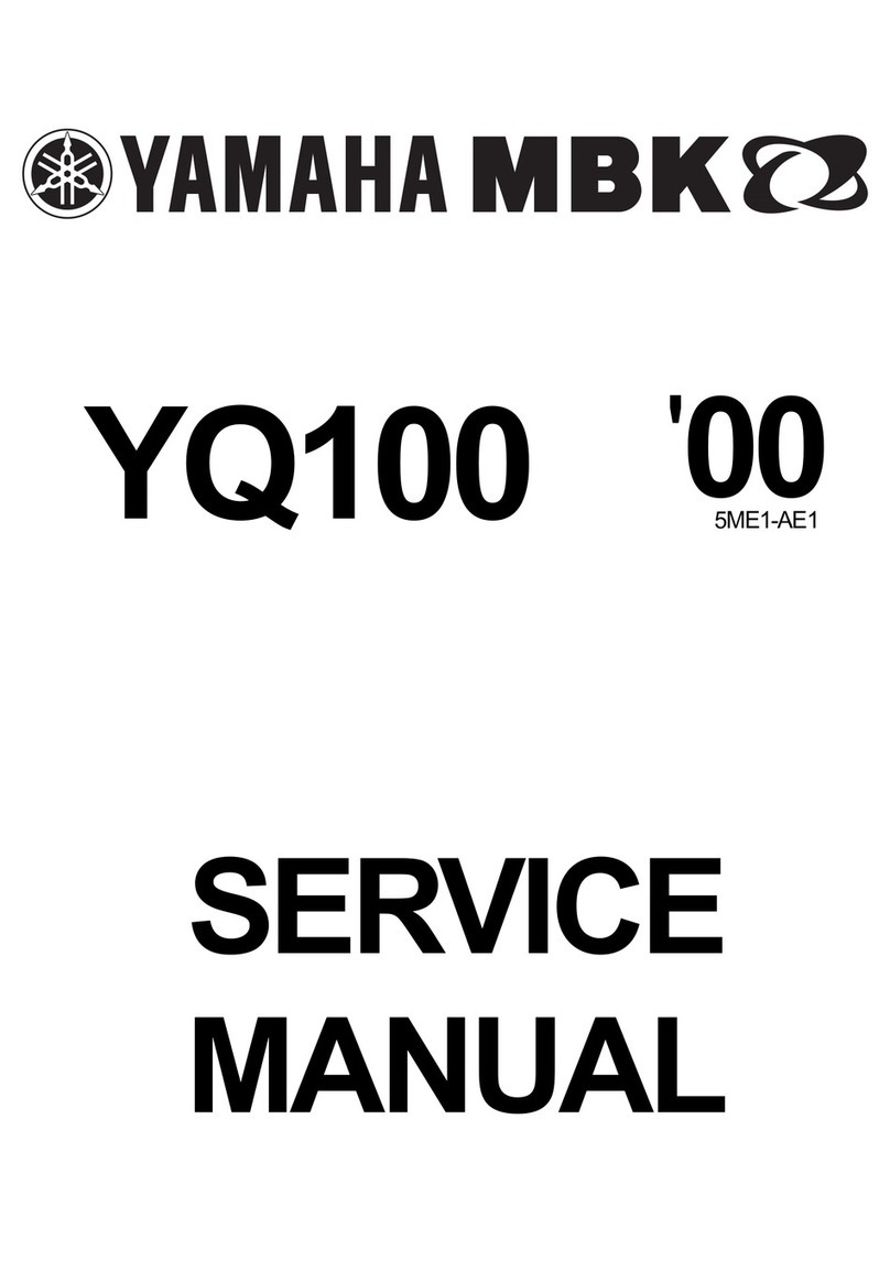Yamaha MBK YQ100 Service manual