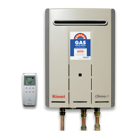 Rinnai infinity 26 touch REU-VRM2626WD Operation & installation manual