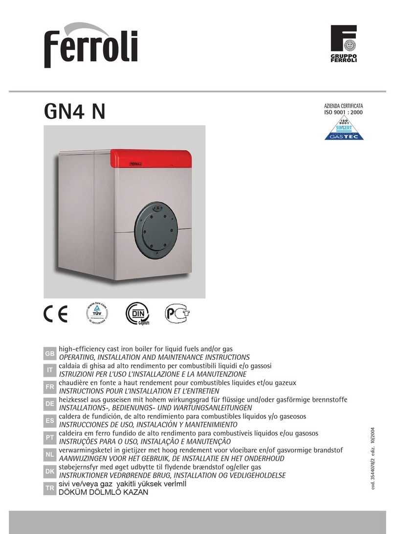 Ferroli GN4 N Operating, installation and maintenance instructions