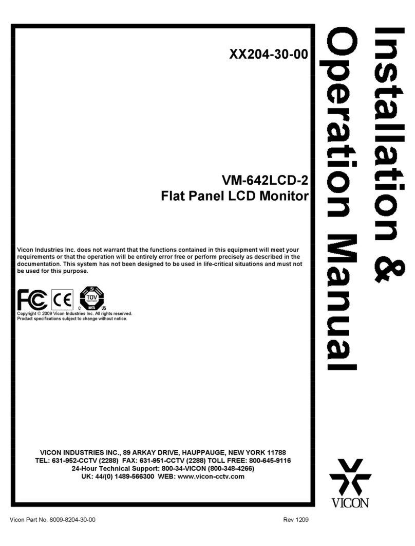 Vicon VM-642LCD-2 User manual