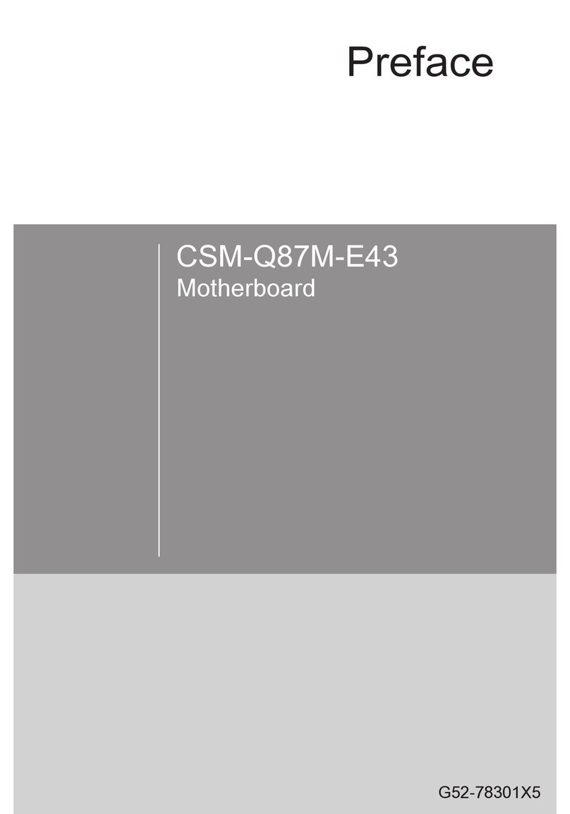 Microstar Computers CSM-Q87M-E43 Preface