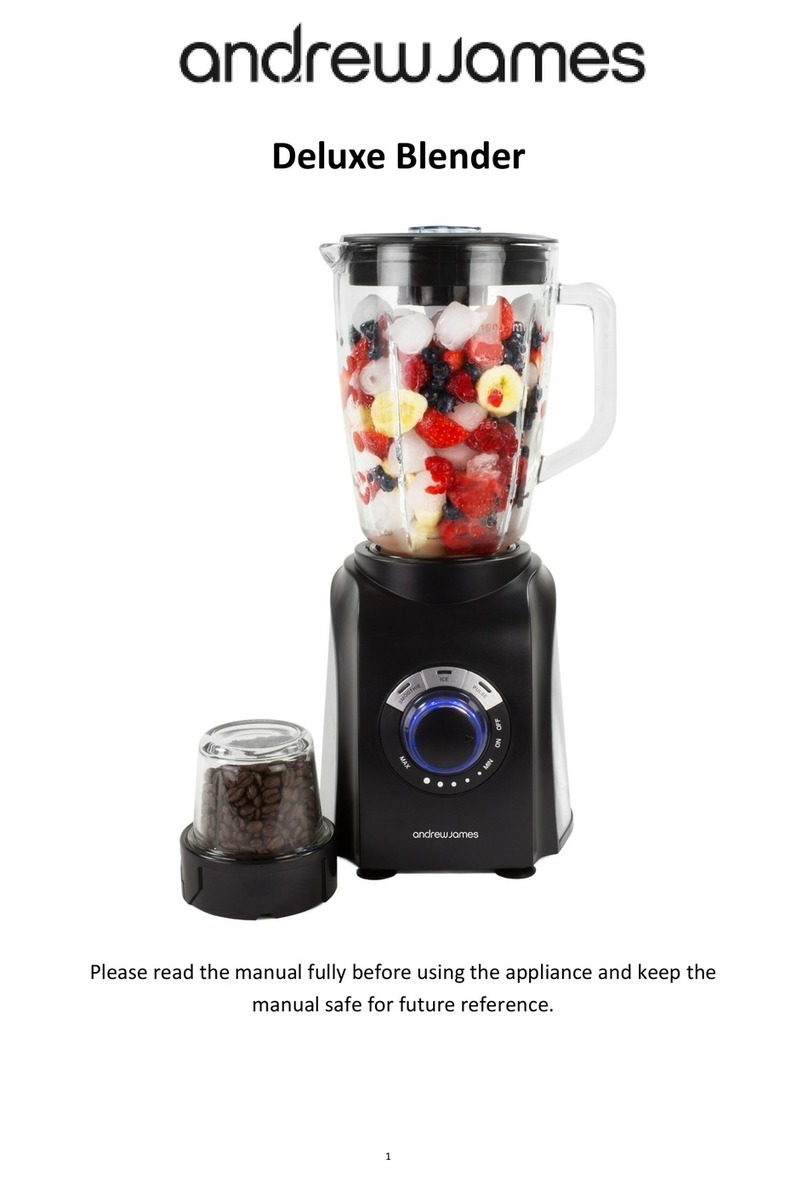 Andrew James Deluxe Blender User manual Andrew James Deluxe Blender User manual