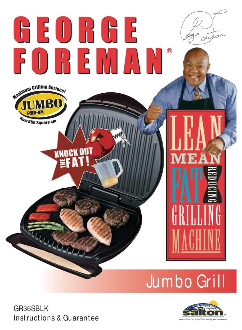 George Foreman GR36SBLK Instructions for use