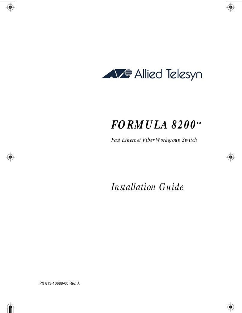 Allied Telesis Formula 8200 User manual