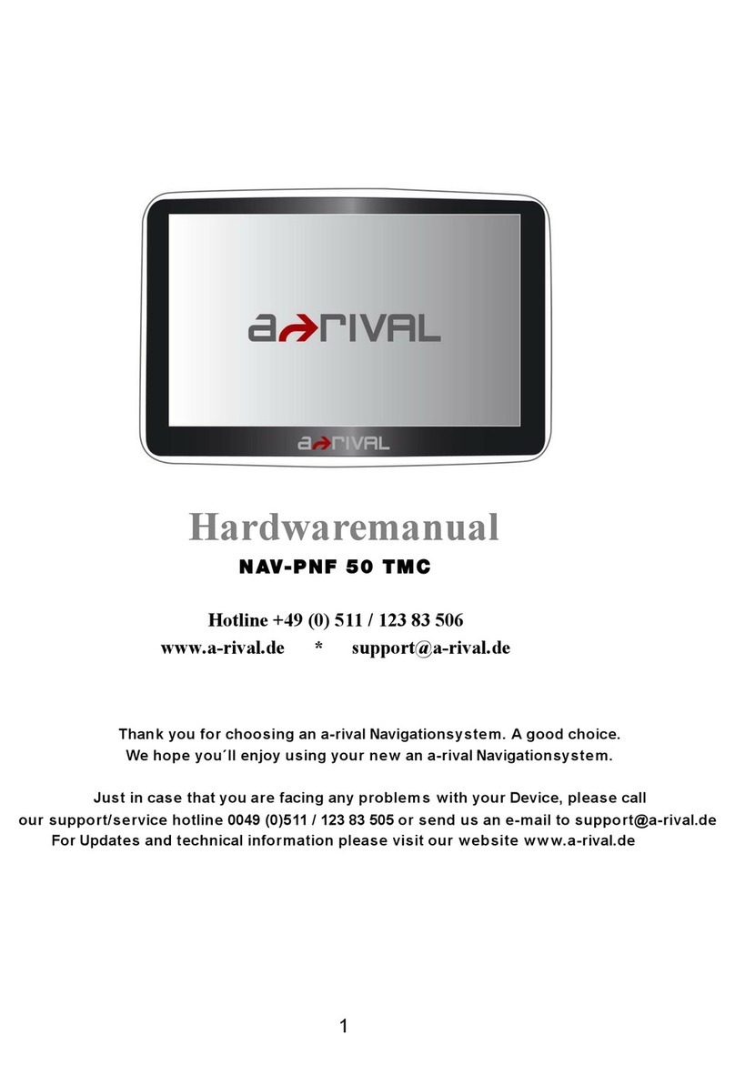 A-rival NAV-PNF 50 TMC User manual