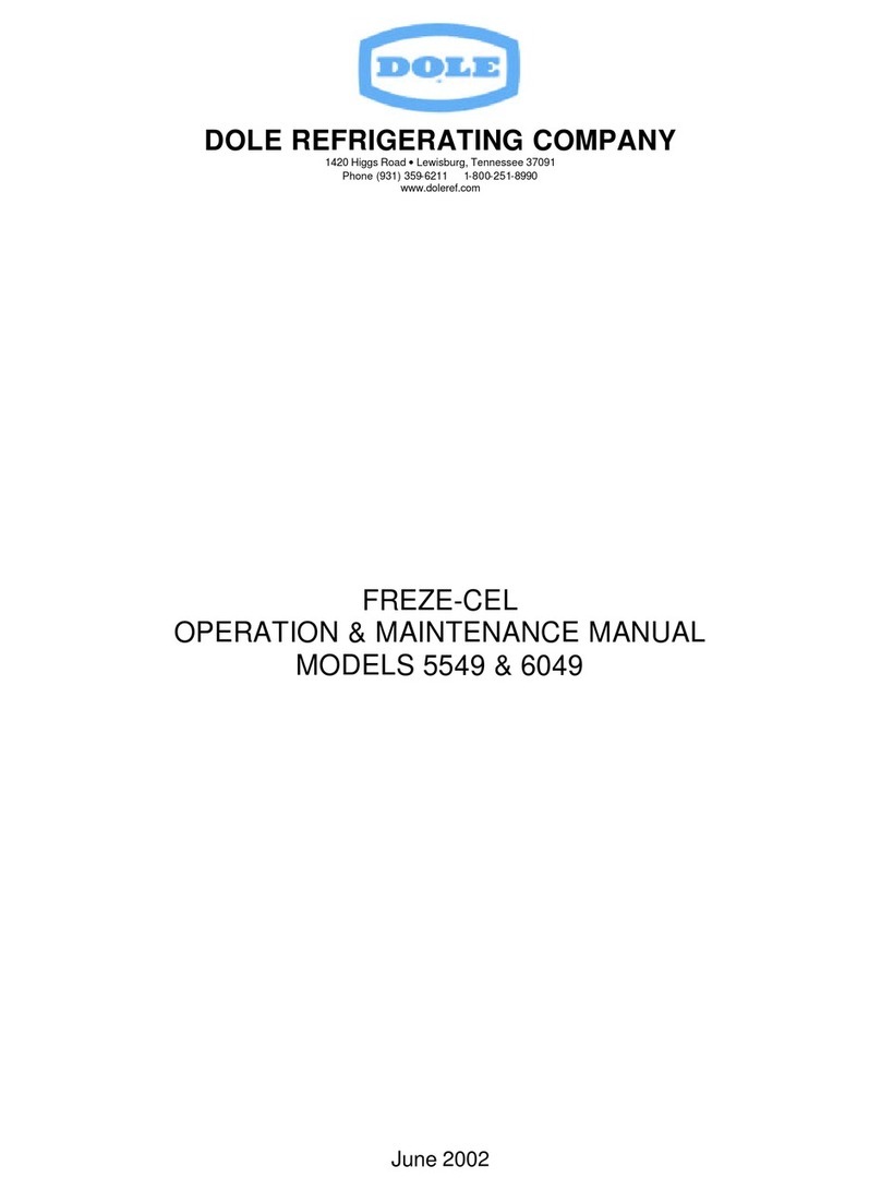 DOLE FREZE-CEL 5549 Operation & maintenance manual