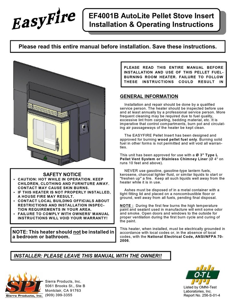 EasyFire EF4001B AutoLite Installation & operating instructions