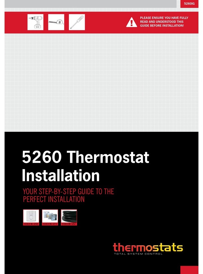 Thermostats 5260 installation guide