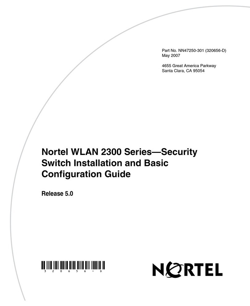 Nortel WLAN 2300 Series Installation and configuration guide
