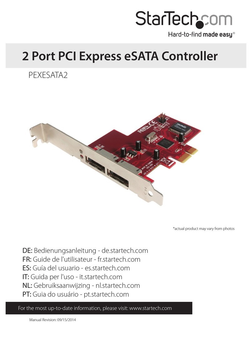 StarTech.com PEXESATA2 User manual