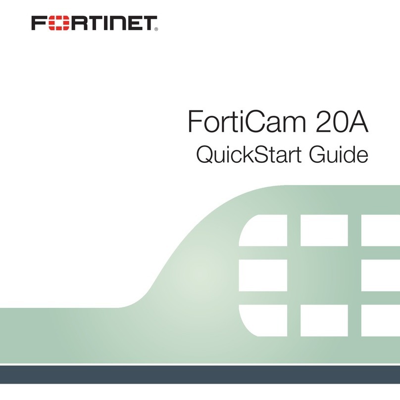 Fortinet FortiCam 20A quick start guide