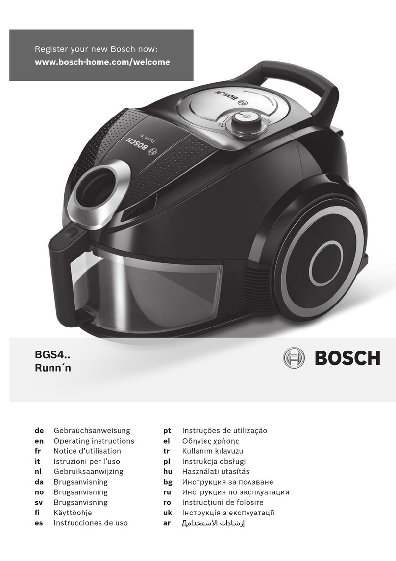 Bosch BGS4.. Runn'n User manual