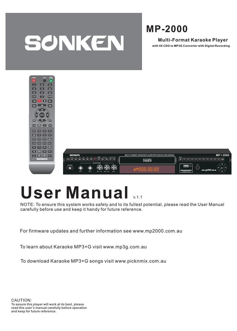 Sonken MP-2000 user manual